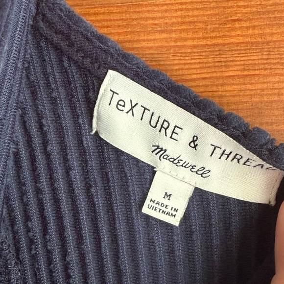 Texture & Thread Velour Corduroy Overalls from Madewell🧵 - Picture 7 of 7